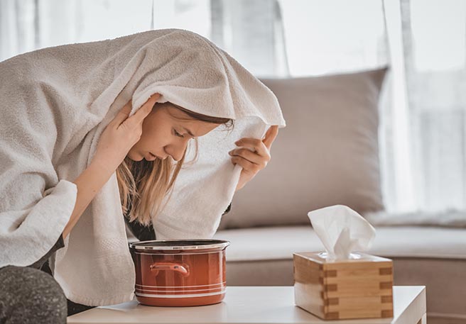 Inhalieren bei Reizhusten